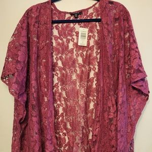 Short Lace Kimono